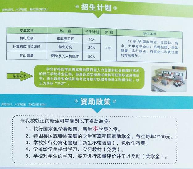 【西安技校】陕西能源技工学校招生简章