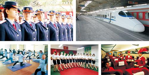 【宝鸡高铁学校】宝鸡秦华职业技术学校高铁乘务专业