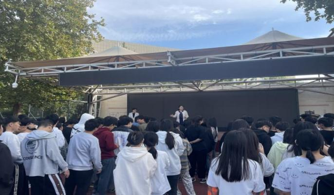 【洛阳单招学校】河南省洛阳经济学校对口升学部组织防震救灾疏散演练活动