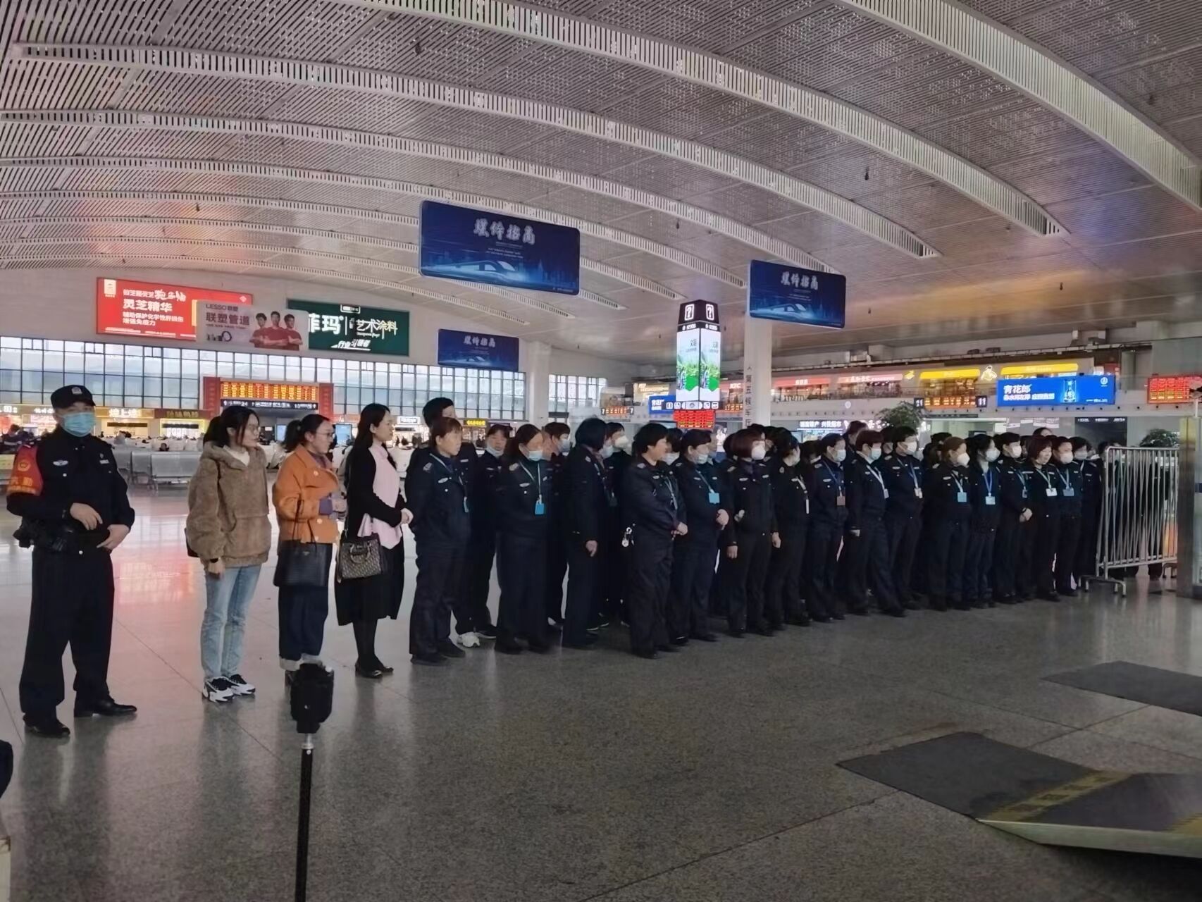 【福州职业学校】交通工程系教师参与福州车站安全管理培训