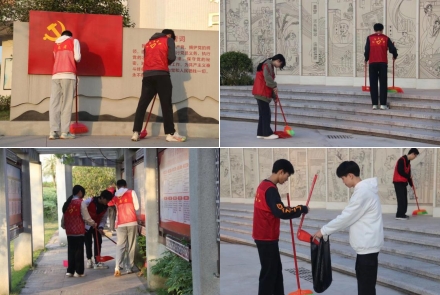 【河源卫生学校】河源技师学院团委组织开展校园爱国卫生运动